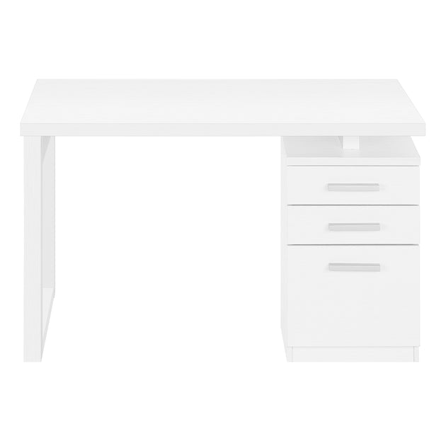 I 7690 Computer Desk - 48"L / White Left Or Right Facing - Furniture Depot