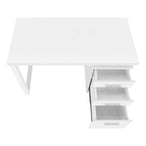 I 7690 Computer Desk - 48"L / White Left Or Right Facing - Furniture Depot