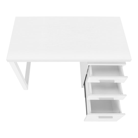I 7690 Computer Desk - 48"L / White Left Or Right Facing - Furniture Depot