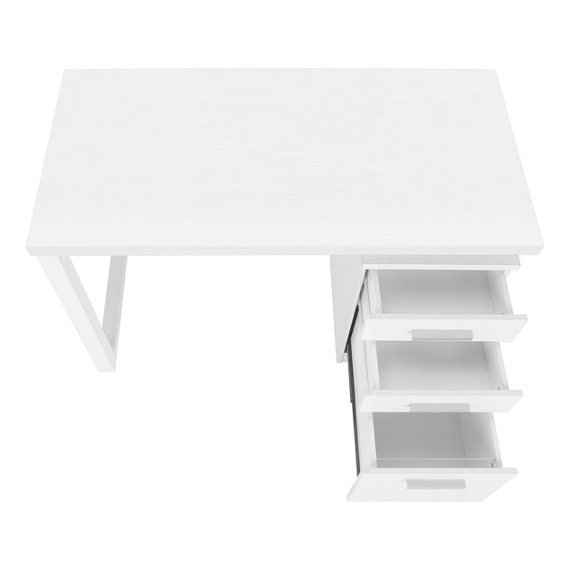 I 7690 Computer Desk - 48"L / White Left Or Right Facing - Furniture Depot