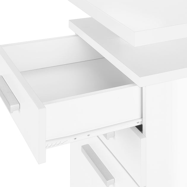 I 7690 Computer Desk - 48"L / White Left Or Right Facing - Furniture Depot