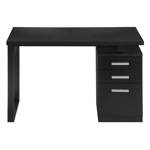 I 7691 Computer Desk - 48"L / Black Left Or Right Facing - Furniture Depot