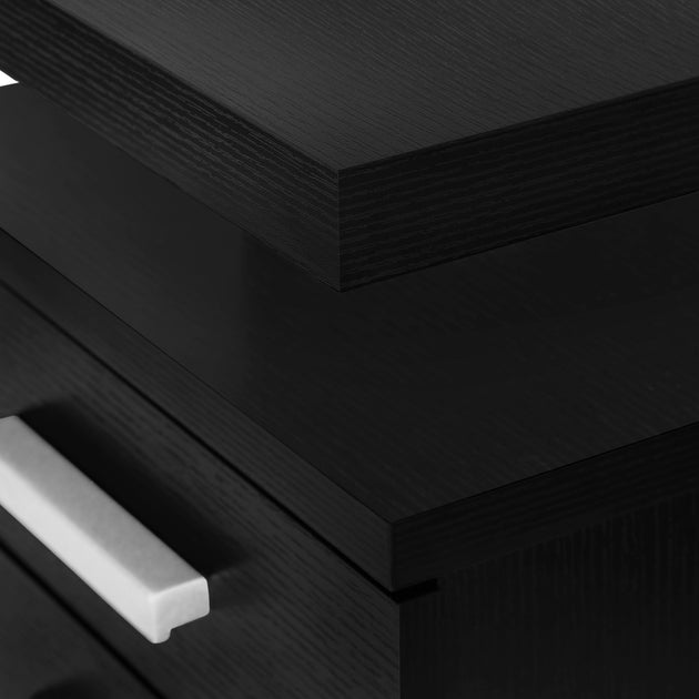 I 7691 Computer Desk - 48"L / Black Left Or Right Facing - Furniture Depot