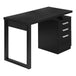 I 7691 Computer Desk - 48"L / Black Left Or Right Facing - Furniture Depot