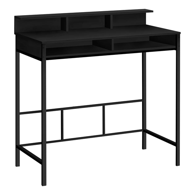 I 7700 Computer Desk - 48"L / Black / Black Standing Height - Furniture Depot