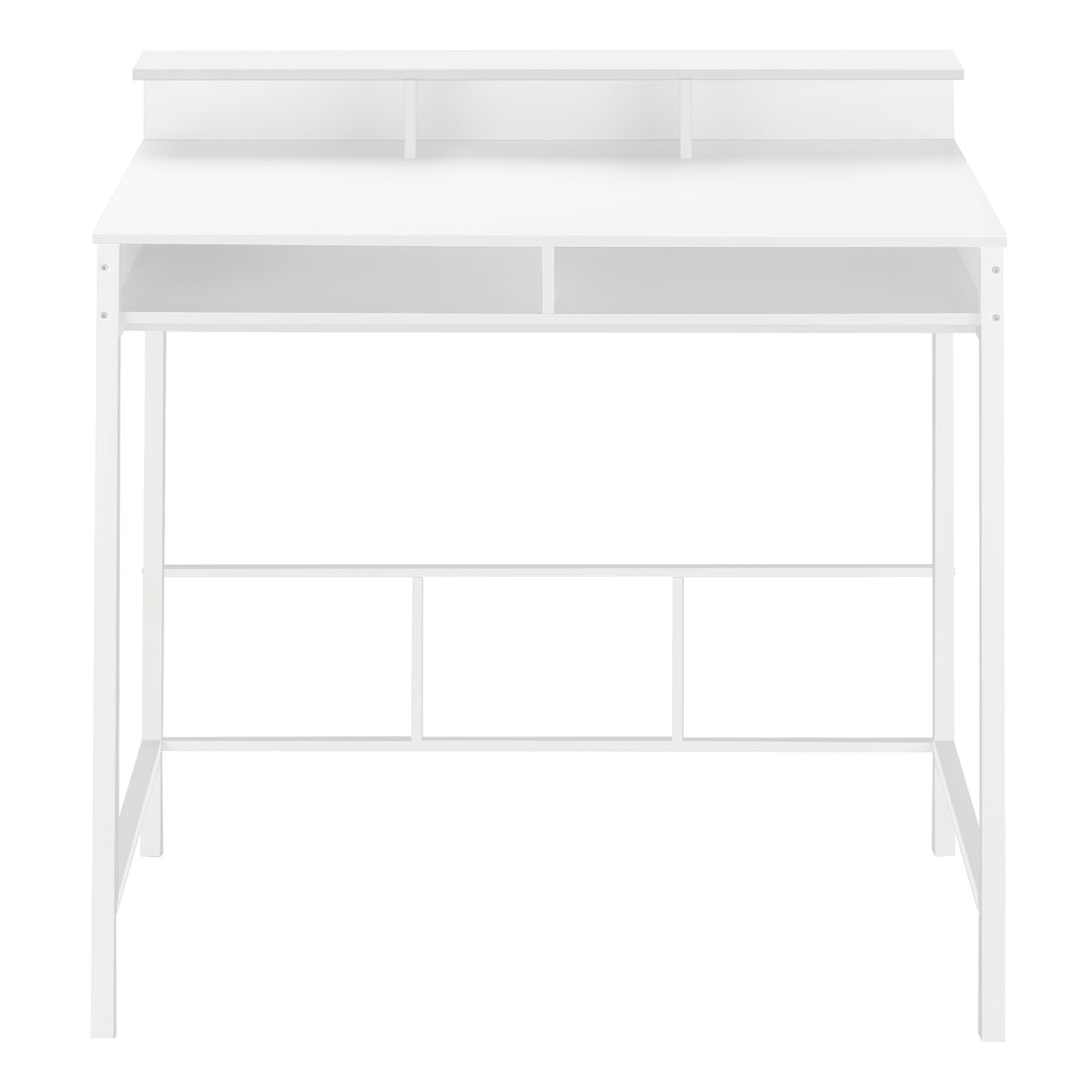 I 7701 Computer Desk - 48"L / White / White Standing Height - Furniture Depot