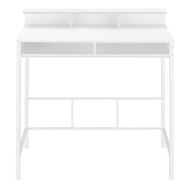 I 7701 Computer Desk - 48"L / White / White Standing Height - Furniture Depot