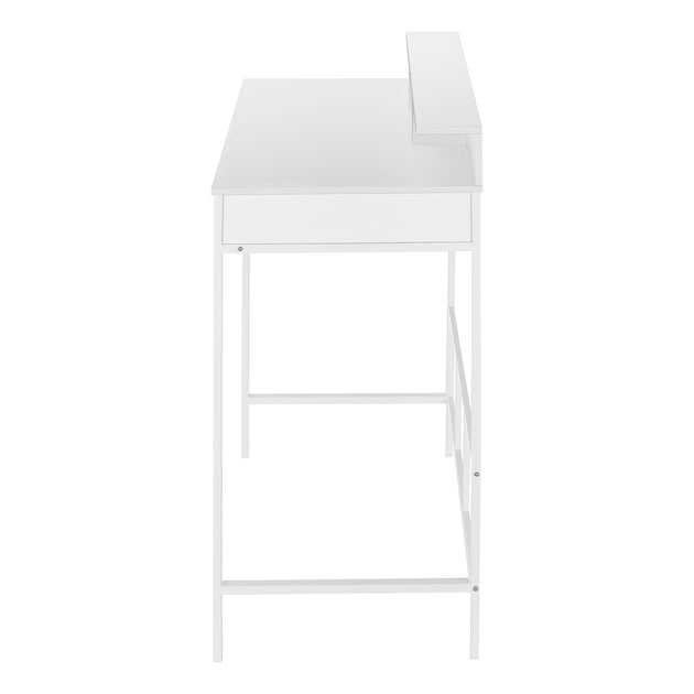 I 7701 Computer Desk - 48"L / White / White Standing Height - Furniture Depot