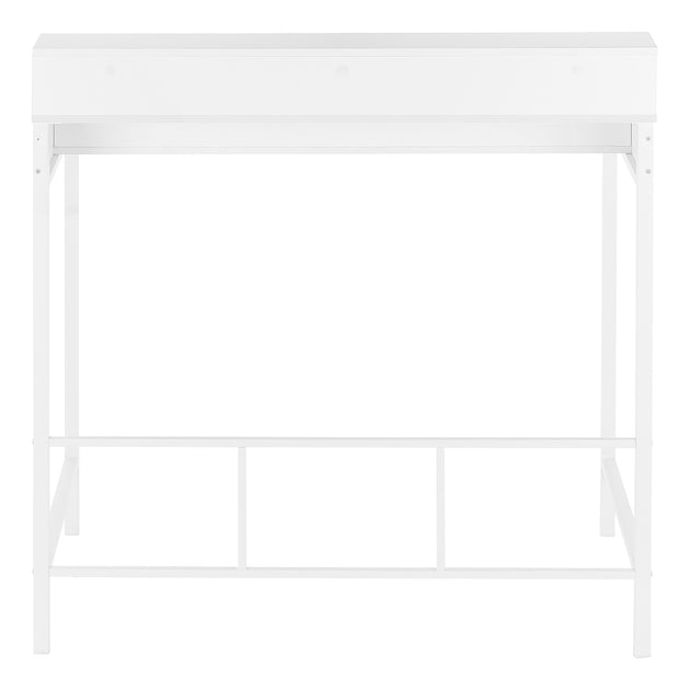 I 7701 Computer Desk - 48"L / White / White Standing Height - Furniture Depot