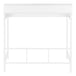 I 7701 Computer Desk - 48"L / White / White Standing Height - Furniture Depot
