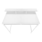 I 7701 Computer Desk - 48"L / White / White Standing Height - Furniture Depot