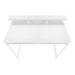 I 7701 Computer Desk - 48"L / White / White Standing Height - Furniture Depot
