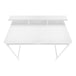 I 7701 Computer Desk - 48"L / White / White Standing Height - Furniture Depot