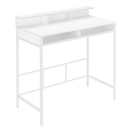 I 7701 Computer Desk - 48"L / White / White Standing Height - Furniture Depot