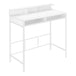 I 7701 Computer Desk - 48"L / White / White Standing Height - Furniture Depot