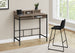 I 7702 Computer Desk - 48"L / Dark Taupe / Black Standing Height - Furniture Depot