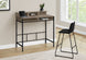 I 7702 Computer Desk - 48"L / Dark Taupe / Black Standing Height - Furniture Depot