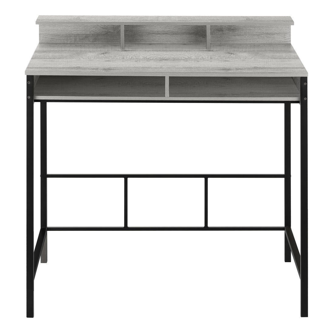 I 7703 Computer Desk - 48"L / Grey / Black Standing Height - Furniture Depot