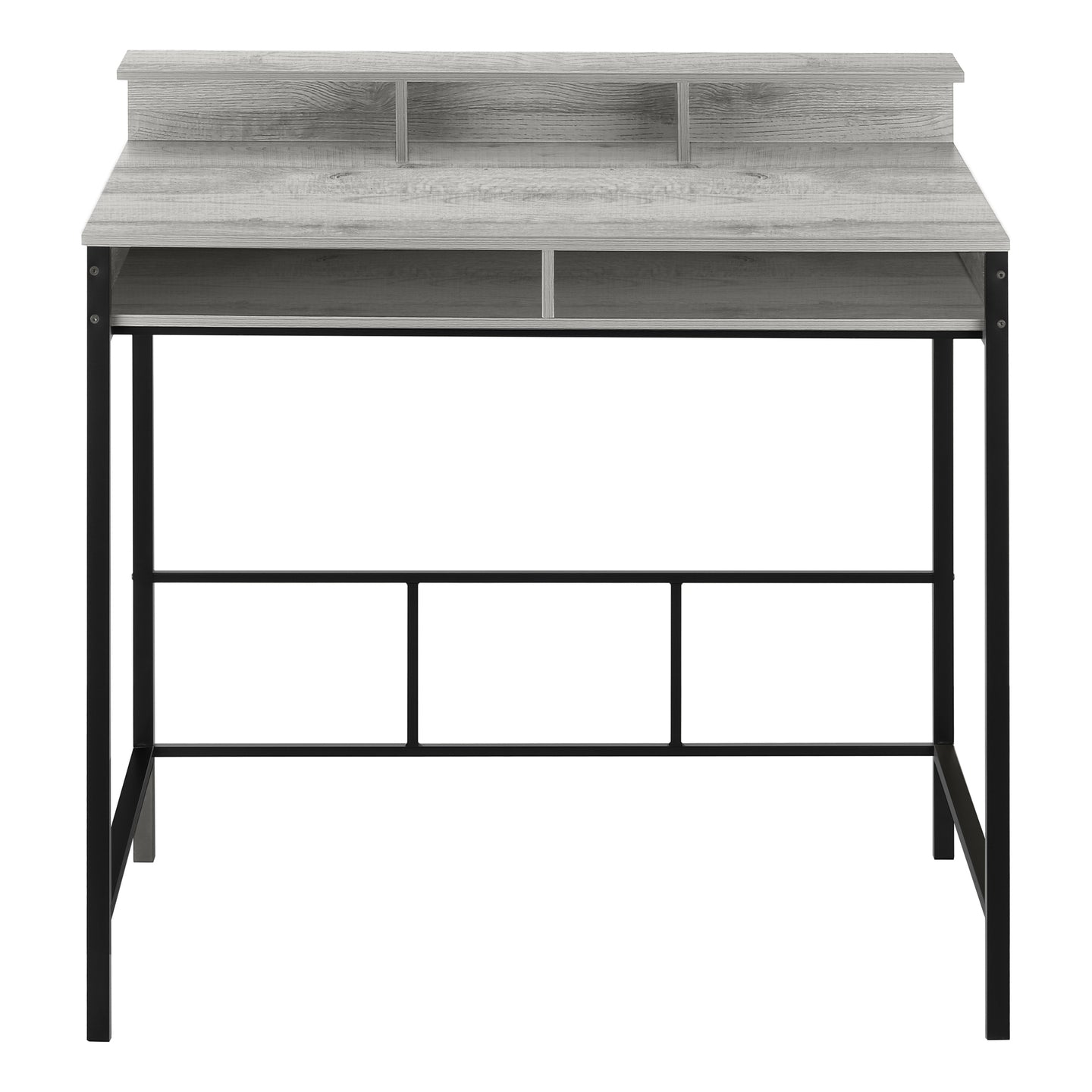 I 7703 Computer Desk - 48"L / Grey / Black Standing Height - Furniture Depot