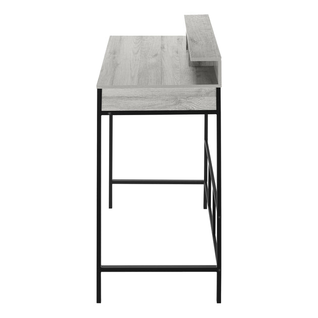 I 7703 Computer Desk - 48"L / Grey / Black Standing Height - Furniture Depot