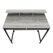 I 7703 Computer Desk - 48"L / Grey / Black Standing Height - Furniture Depot