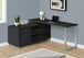 I 7717 Computer Desk - 72"L Black / Silver Executive Corner - Furniture Depot (7881153315064)