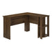 I 7721 Computer Desk - Dark Walnut L-Shaped Corner / 2 Shelves - Furniture Depot