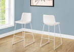 I 7750 Office Chair - White Leather-Look / Stand-Up Desk - Furniture Depot (7881153970424)