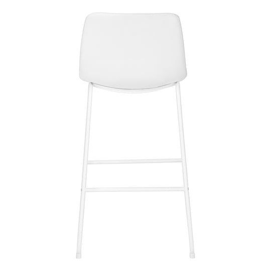I 7750 Office Chair - White Leather-Look / Stand-Up Desk - Furniture Depot (7881153970424)