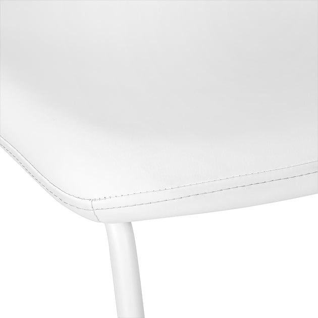 I 7750 Office Chair - White Leather-Look / Stand-Up Desk - Furniture Depot (7881153970424)