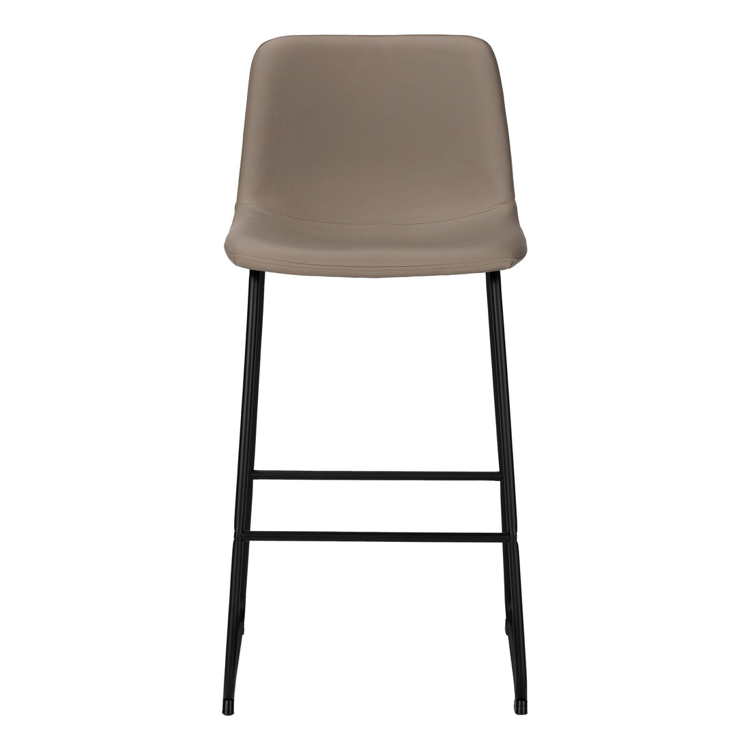 I 7751 Office Chair - Taupe Leather-Look / Stand-Up Desk - Furniture Depot