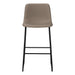 I 7751 Office Chair - Taupe Leather-Look / Stand-Up Desk - Furniture Depot