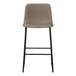 I 7751 Office Chair - Taupe Leather-Look / Stand-Up Desk - Furniture Depot