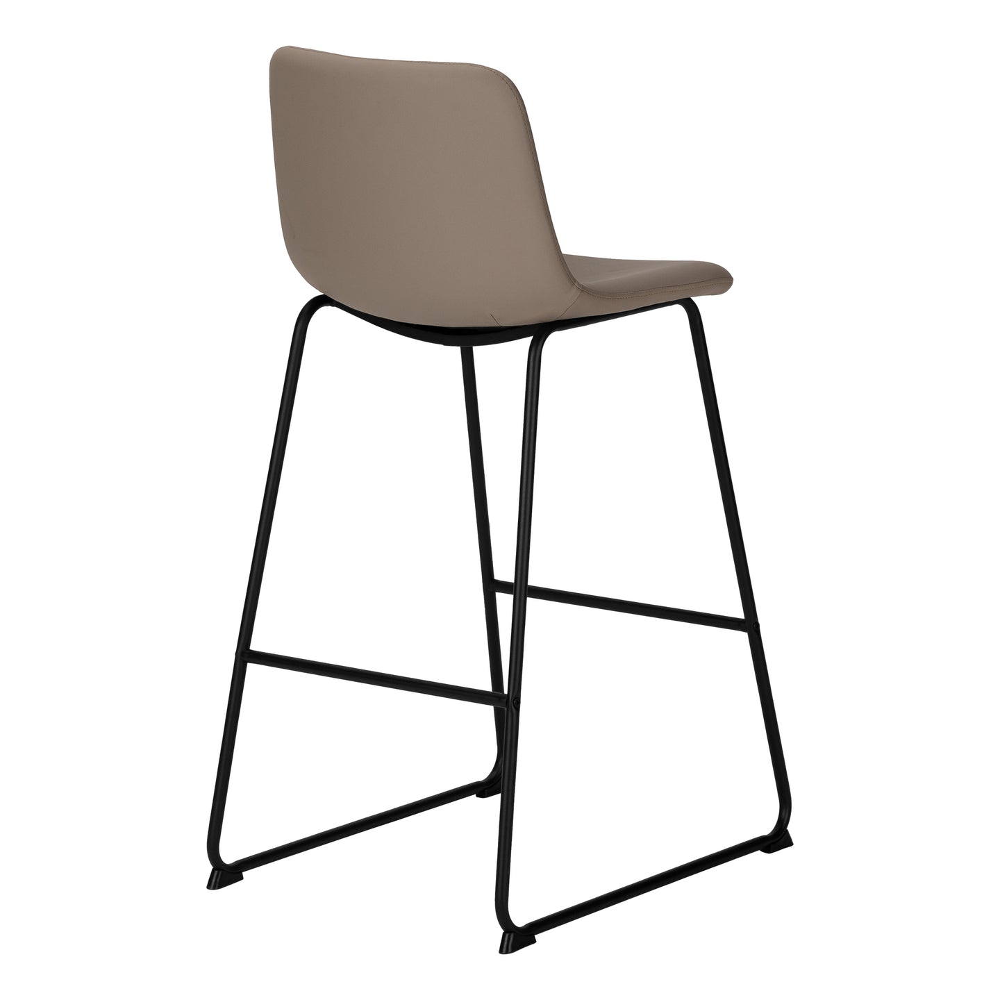 I 7751 Office Chair - Taupe Leather-Look / Stand-Up Desk - Furniture Depot