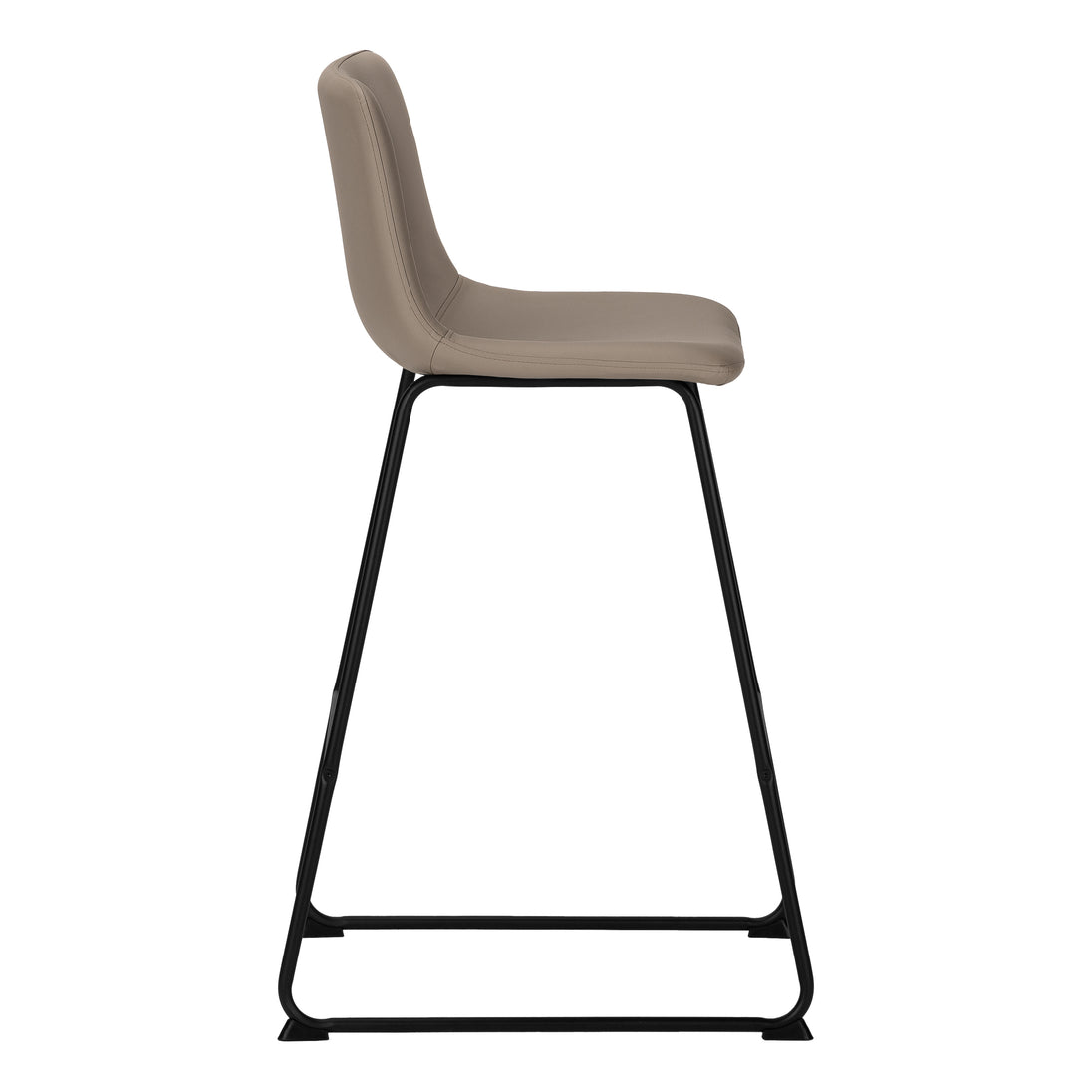I 7751 Office Chair - Taupe Leather-Look / Stand-Up Desk - Furniture Depot
