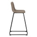 I 7751 Office Chair - Taupe Leather-Look / Stand-Up Desk - Furniture Depot