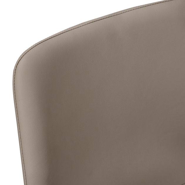 I 7751 Office Chair - Taupe Leather-Look / Stand-Up Desk - Furniture Depot