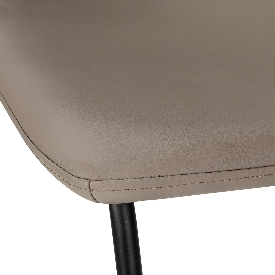 I 7751 Office Chair - Taupe Leather-Look / Stand-Up Desk - Furniture Depot