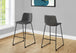 I 7752 Office Chair - Grey Leather-Look / Stand-Up Desk - Furniture Depot