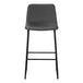 I 7752 Office Chair - Grey Leather-Look / Stand-Up Desk - Furniture Depot