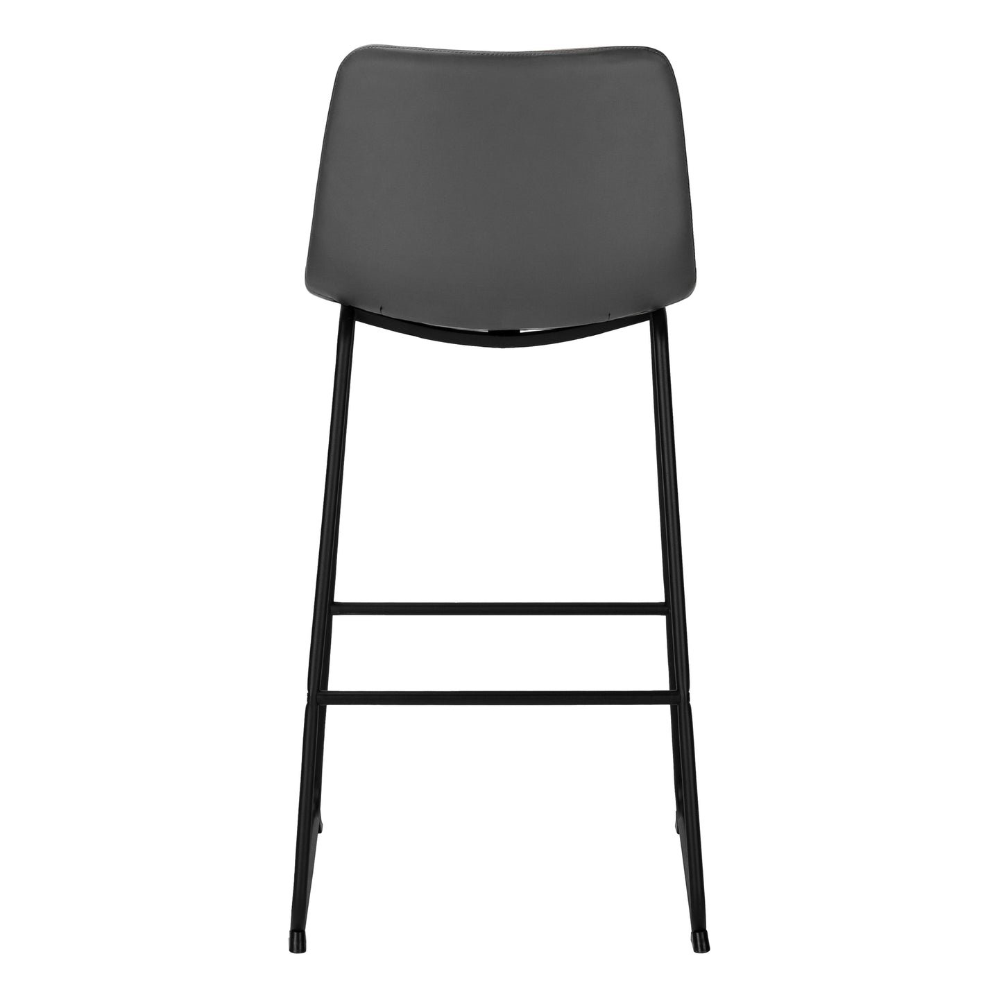 I 7752 Office Chair - Grey Leather-Look / Stand-Up Desk - Furniture Depot
