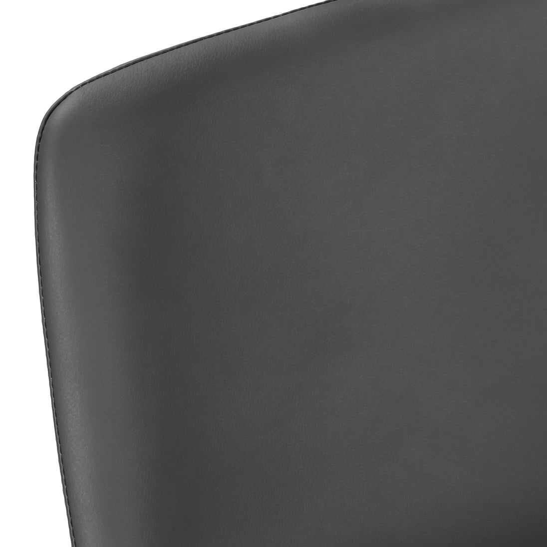 I 7752 Office Chair - Grey Leather-Look / Stand-Up Desk - Furniture Depot