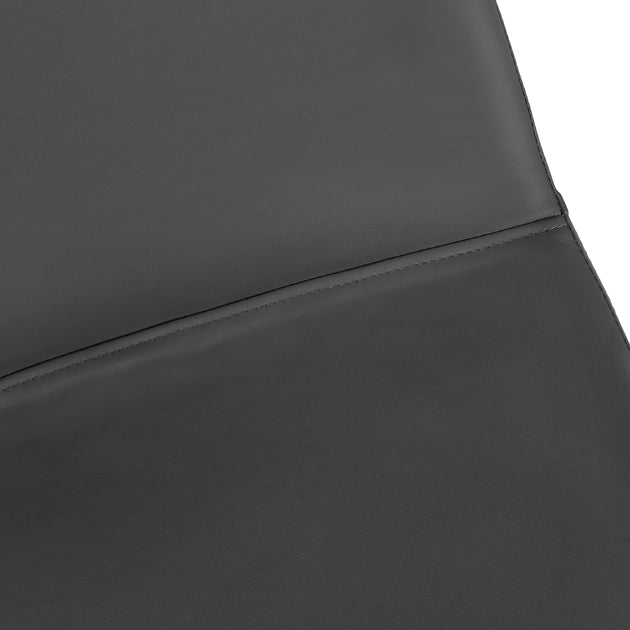 I 7752 Office Chair - Grey Leather-Look / Stand-Up Desk - Furniture Depot