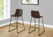 I 7753 Office Chair - Brown Leather-Look / Stand-Up Desk - Furniture Depot