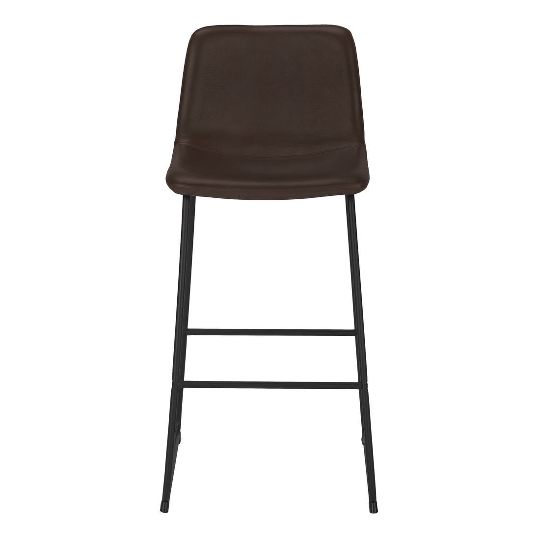 I 7753 Office Chair - Brown Leather-Look / Stand-Up Desk - Furniture Depot