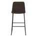 I 7753 Office Chair - Brown Leather-Look / Stand-Up Desk - Furniture Depot