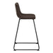 I 7753 Office Chair - Brown Leather-Look / Stand-Up Desk - Furniture Depot