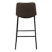 I 7753 Office Chair - Brown Leather-Look / Stand-Up Desk - Furniture Depot