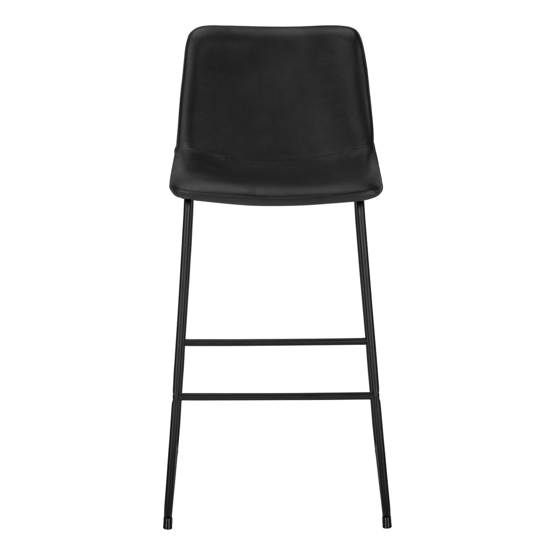I 7754 Office Chair - Black Leather-Look / Stand-Up Desk - Furniture Depot