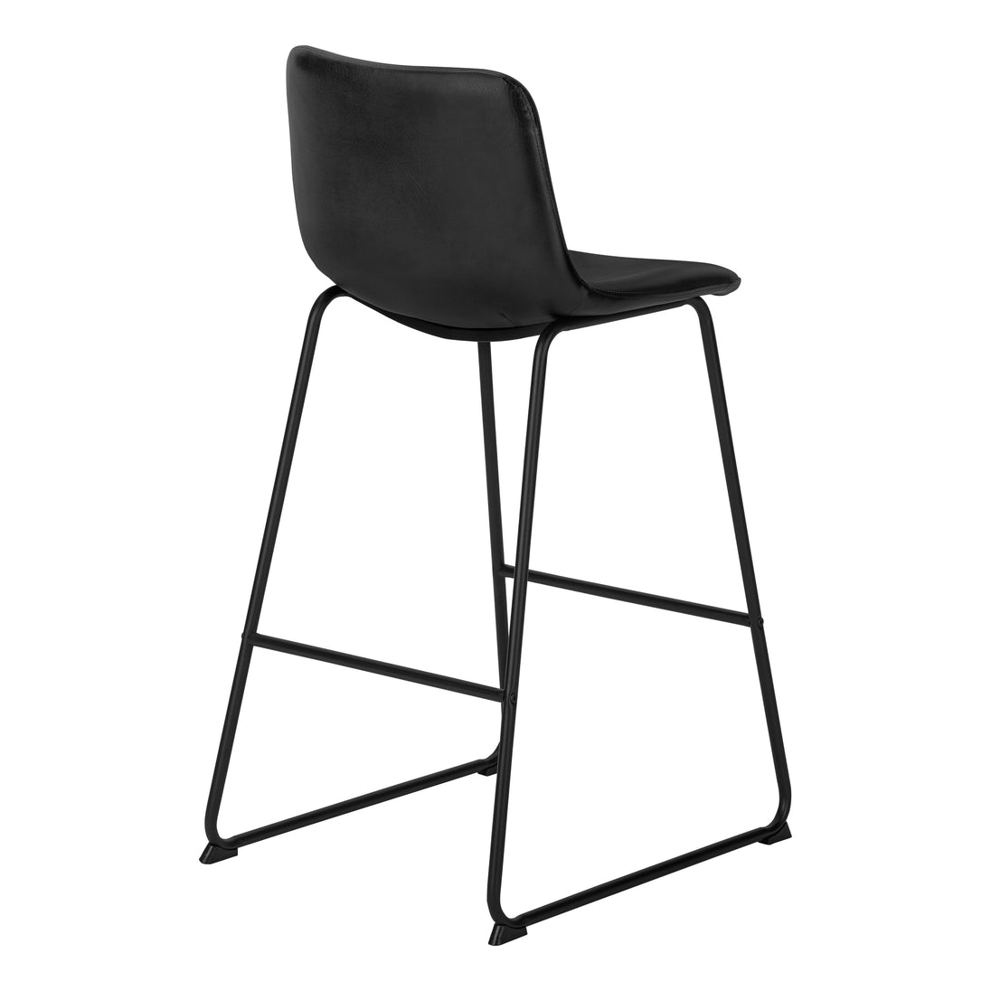 I 7754 Office Chair - Black Leather-Look / Stand-Up Desk - Furniture Depot